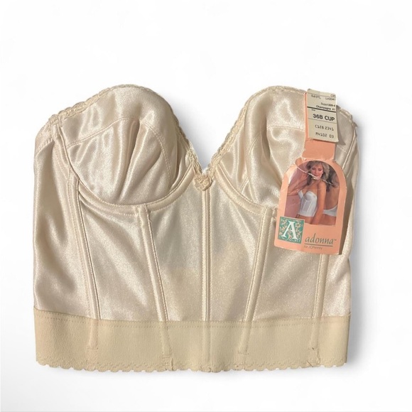 Adonna Cream Bustier/ corset bra 36B - Picture 1 of 3